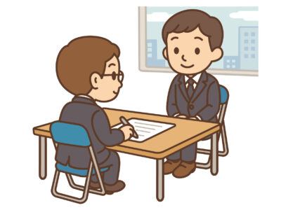 次の仕事決まってないで辞めた30代が、面接を受けている