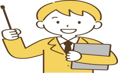 NISA貧乏とは何か、を説明するスーツの男性